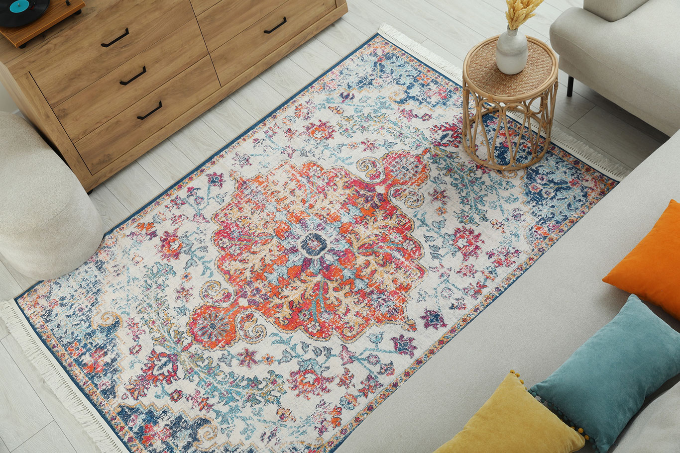 rugs in a living room