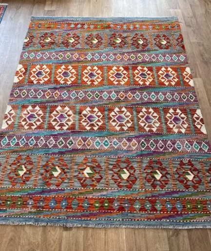 Afghan Kilim - 201 x 155 cm
