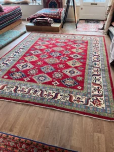 how do you flatten a rug, Large. Kazak. 300x248cm £1050 (1)